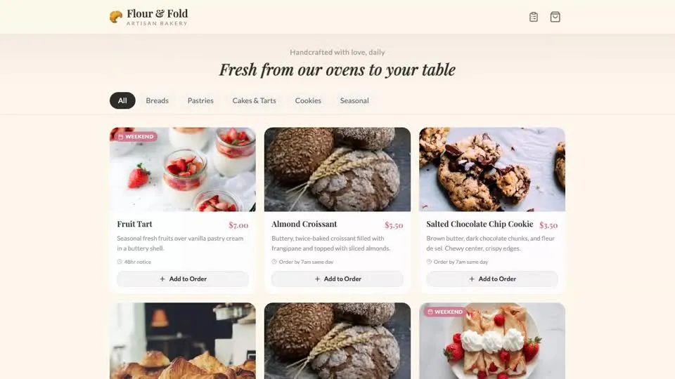 Flour & Fold Bakery preview